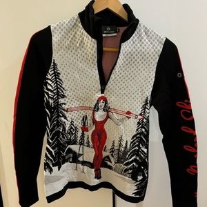 Newland Sport and Lifestyle Womens Knit 1/4 Zip Sweater Ski Base Layer size XS